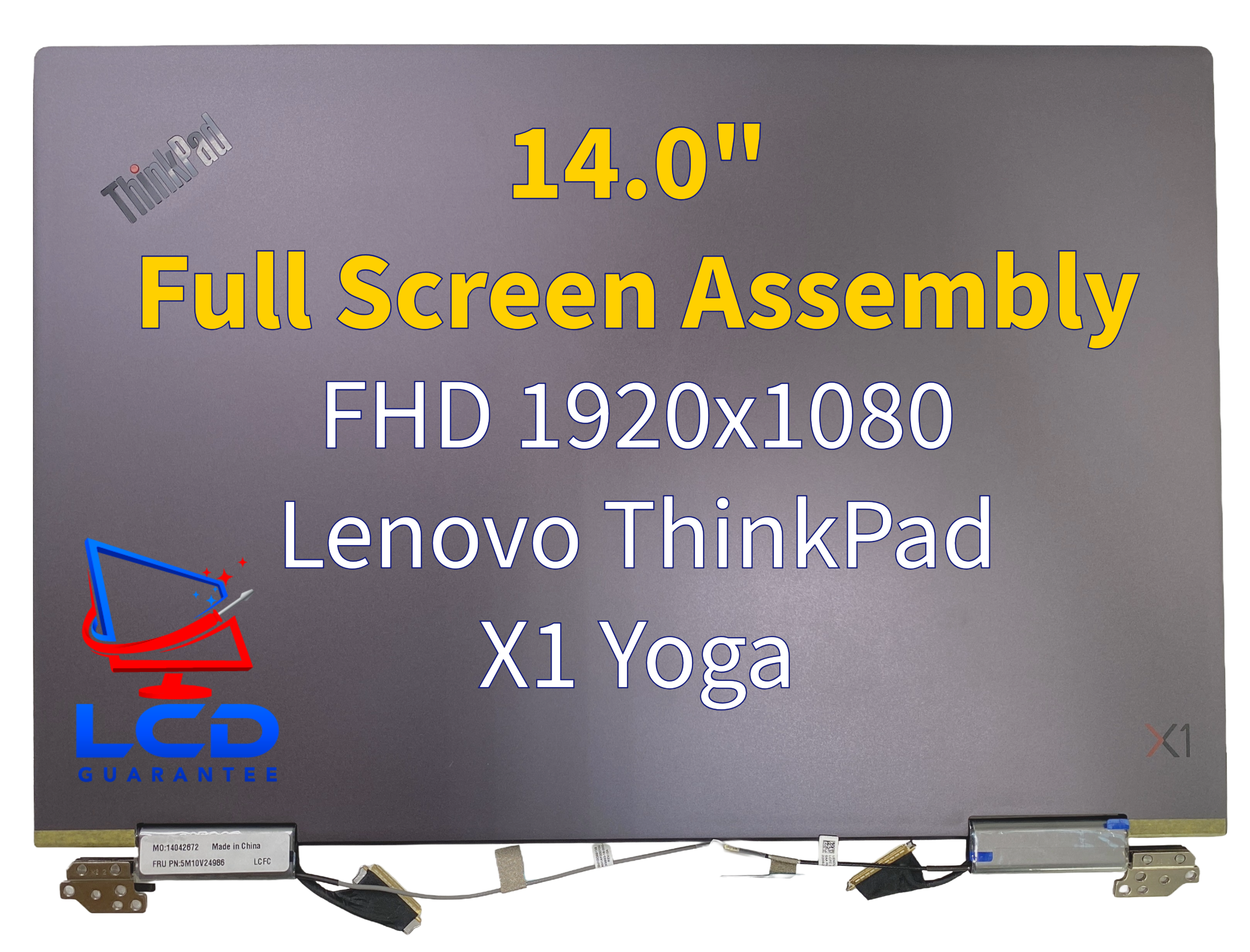 Lenovo ThinkPad X1 Yoga 4th Gen Type 20SB Series 14" FHD 1920x1080 60Hz Touch Digitizer LCD IPS 1 inch, 40 pins Connector laptop screen
