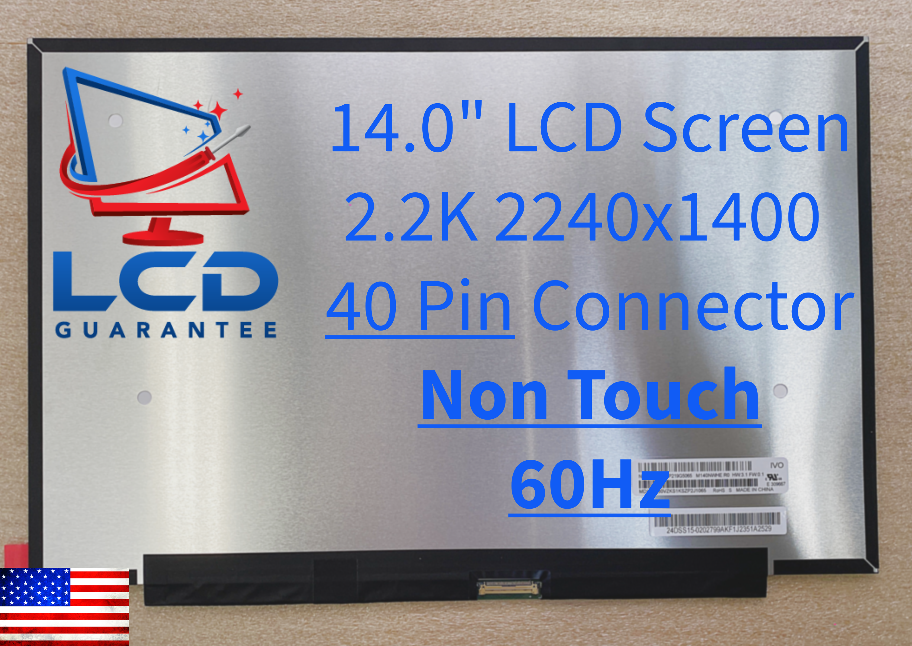 Lenovo 5D11F28177 14" 2.2K LCD Screen