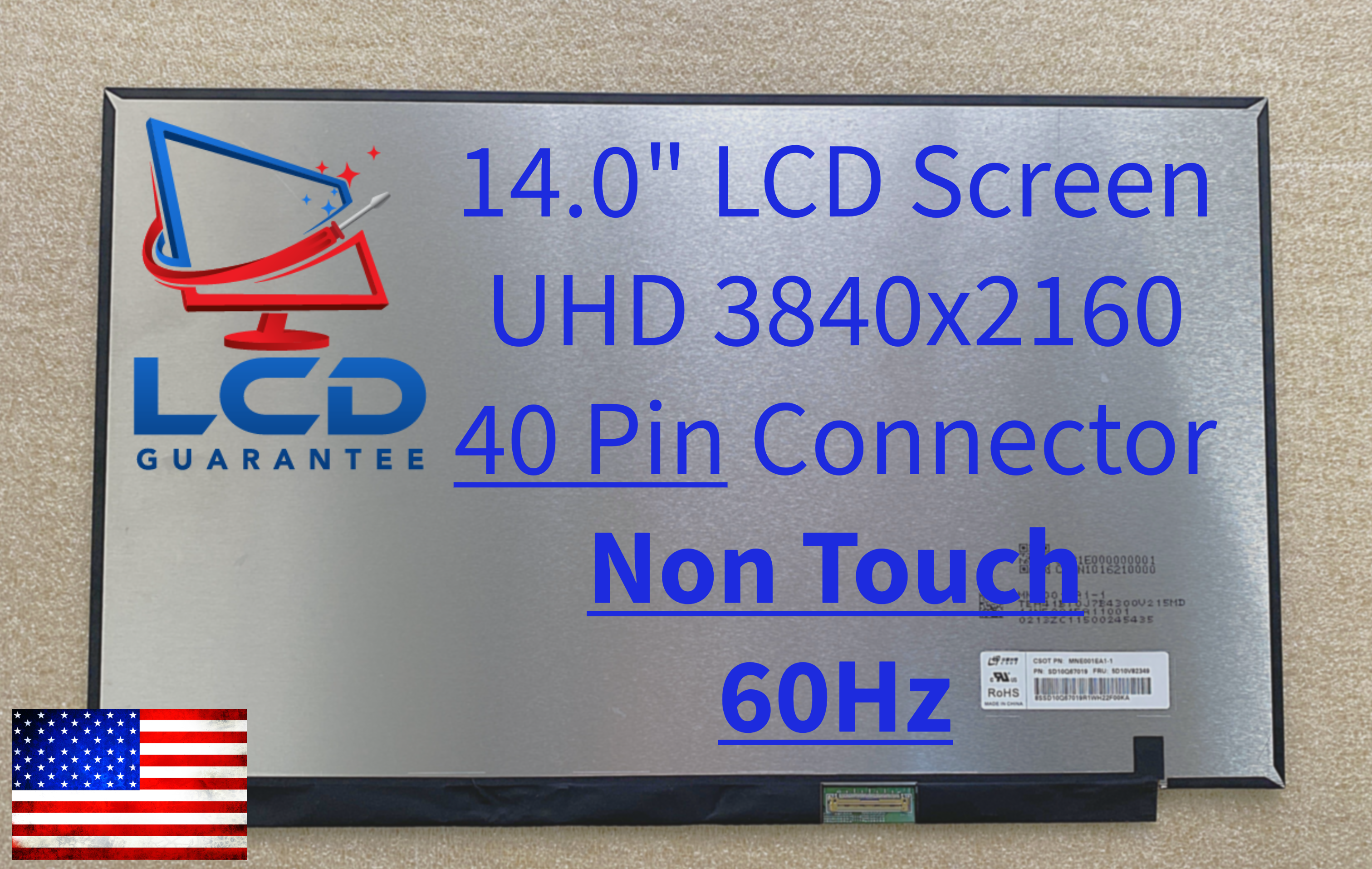 Lenovo P14s Gen 1 Type 20S4 Series 14" UHD LCD Screen