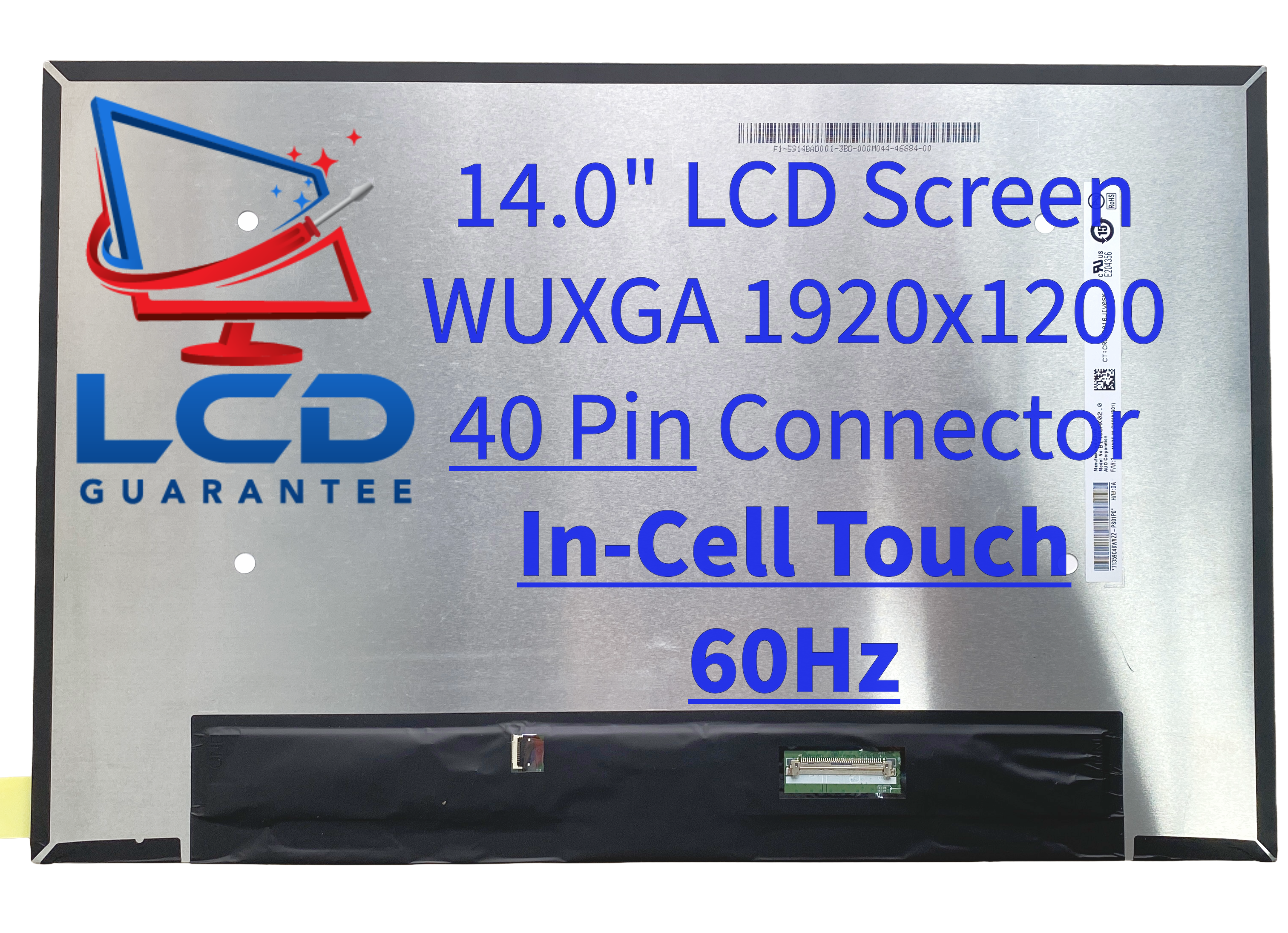 Acer Chromebook Plus CB514-3HT-R77J 14" WUXGA 60Hz In-Cell Touch LCD IPS eDP, 40 pins Connector laptop screen