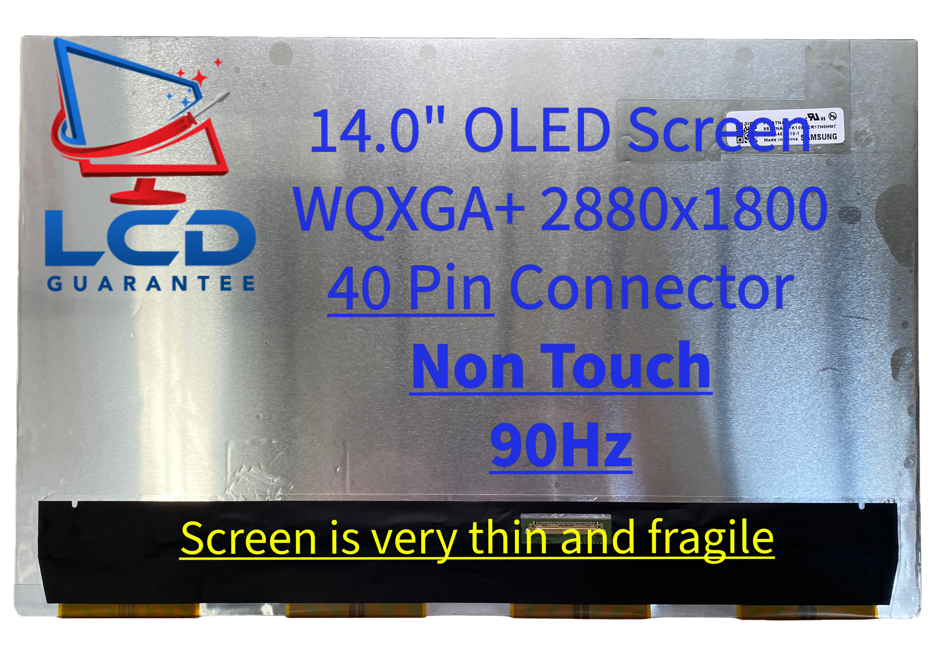 LG 14Z90RS-K.APW6U1 14" 2880x1800 90Hz Non-Touch OLED eDP, 40 pins Connector laptop screen