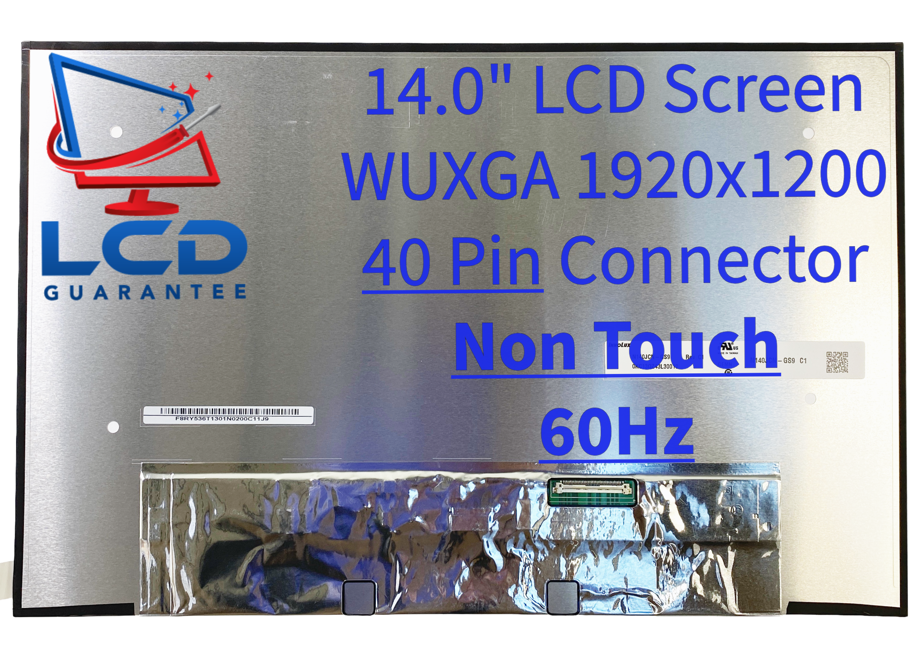 Innolux N140JCN-GS9 14" On-Cell Touch WUXGA 40 Pin Laptop LCD Screen Display main product image