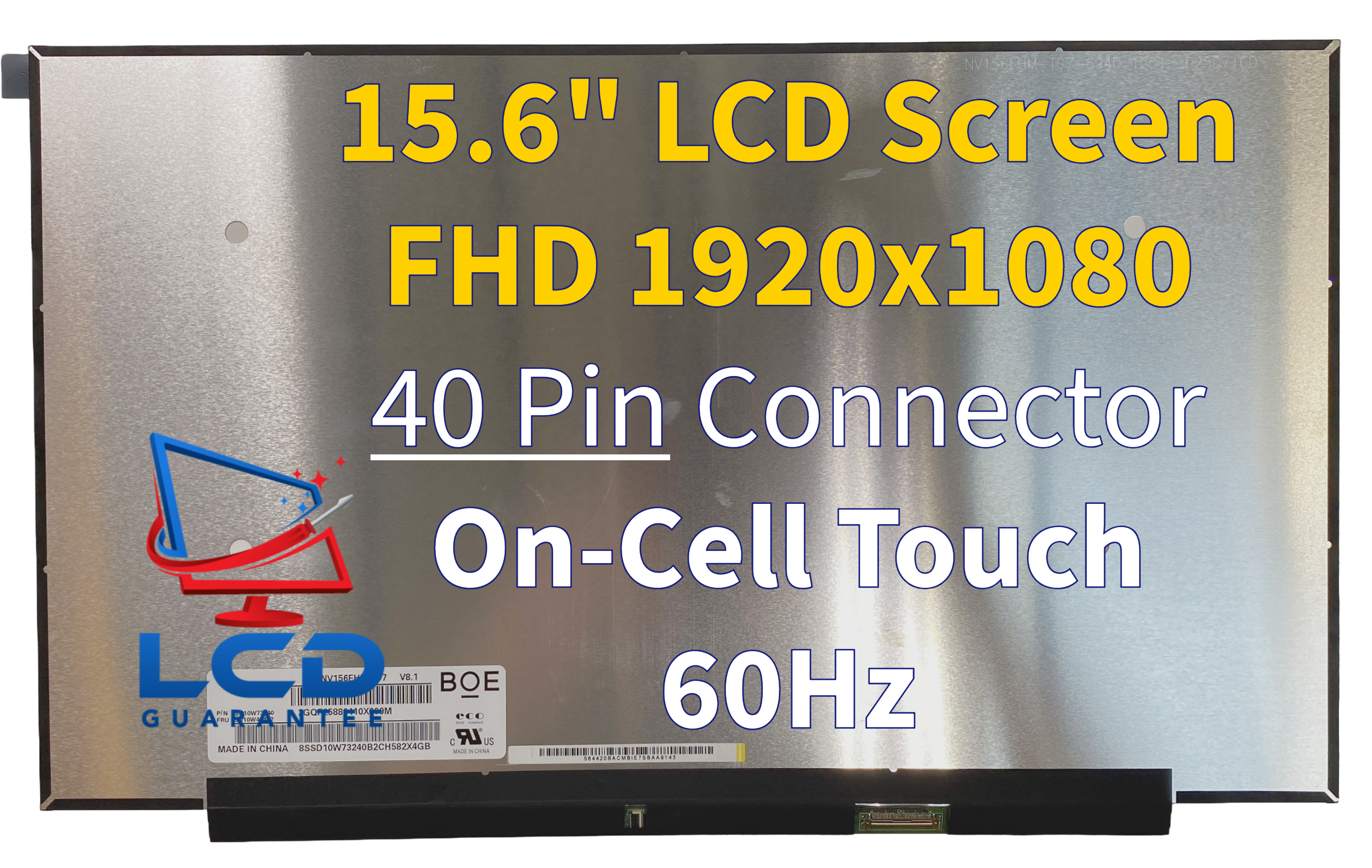 Lenovo P/N 5D10W46421 IVO R156NWF7 R2 HW: 2.2 FHD 15.6" Touch Screen SD10W73238 main product image