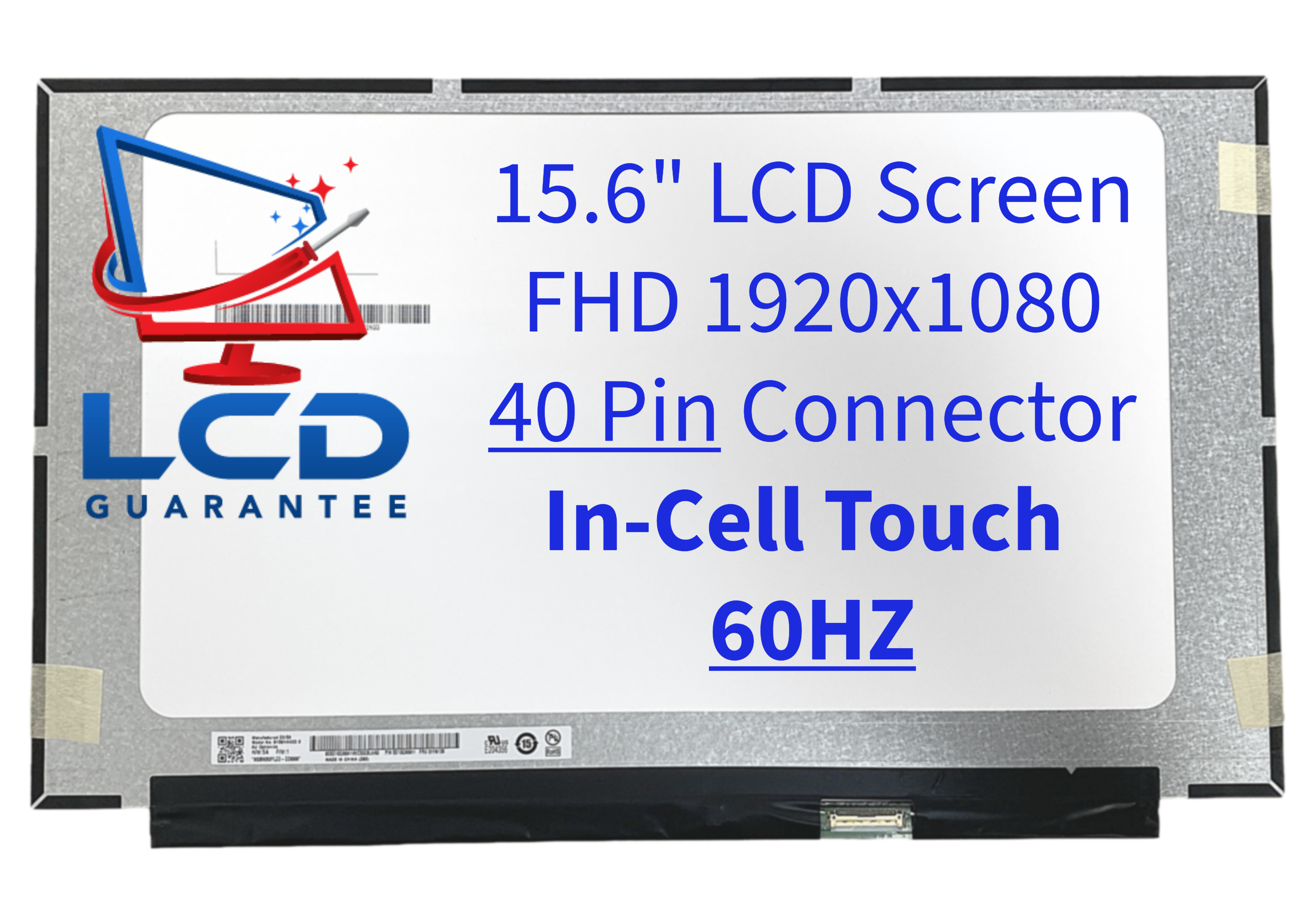 Lenovo ThinkPad P53s Type 20N7 Series 15.6" FHD 60Hz In-Cell Touch LCD Laptop 1 inch, 40 pins Connector laptop screen