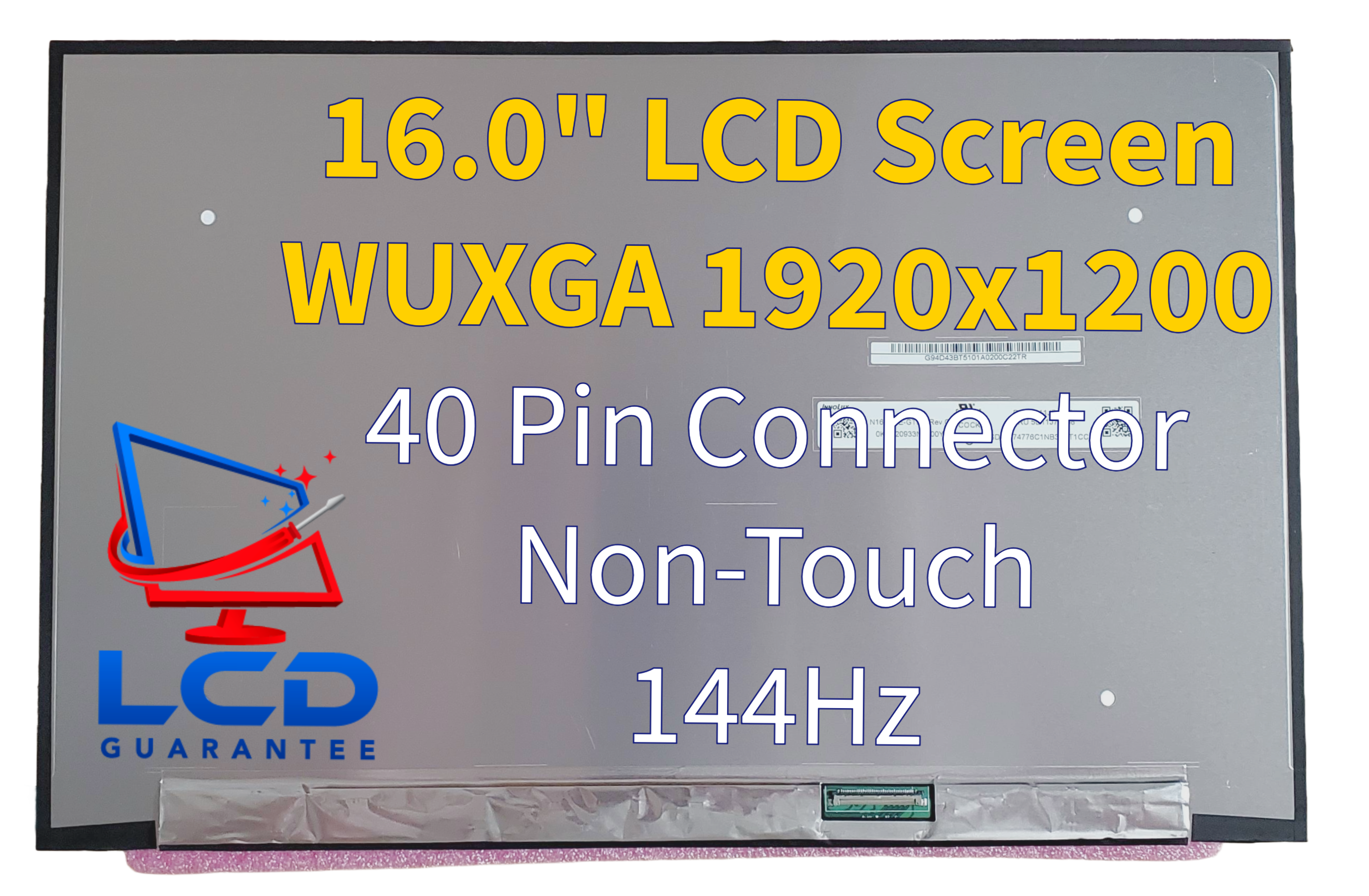 MSI Creator M16 HX C14VGG 16" WUXGA Non Touch LCD Laptop Screen replacement laptop screen main image