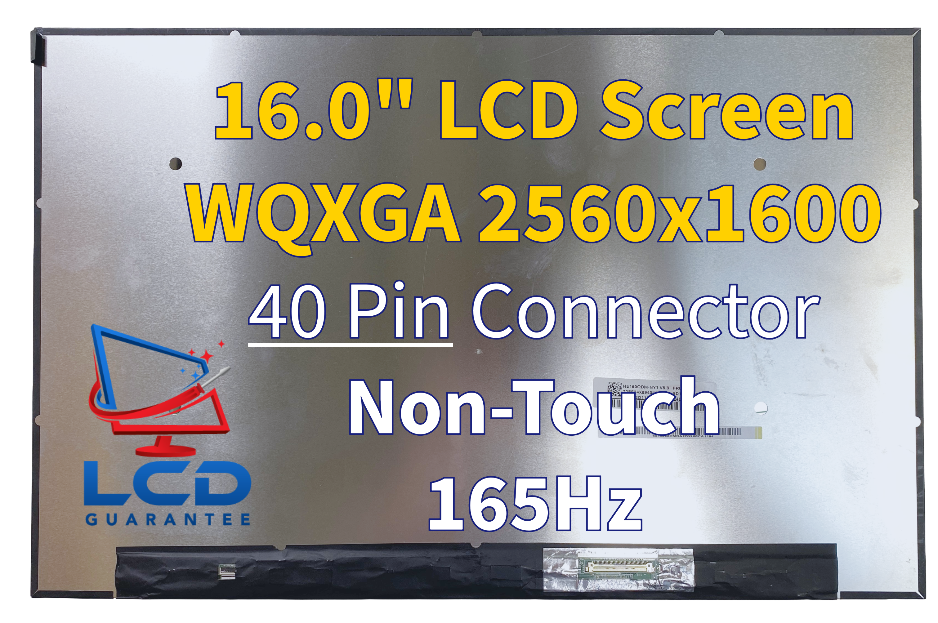Lenovo 82JD0000US 16" WQXGA Non Touch Replacement LCD Laptop Screen Panel