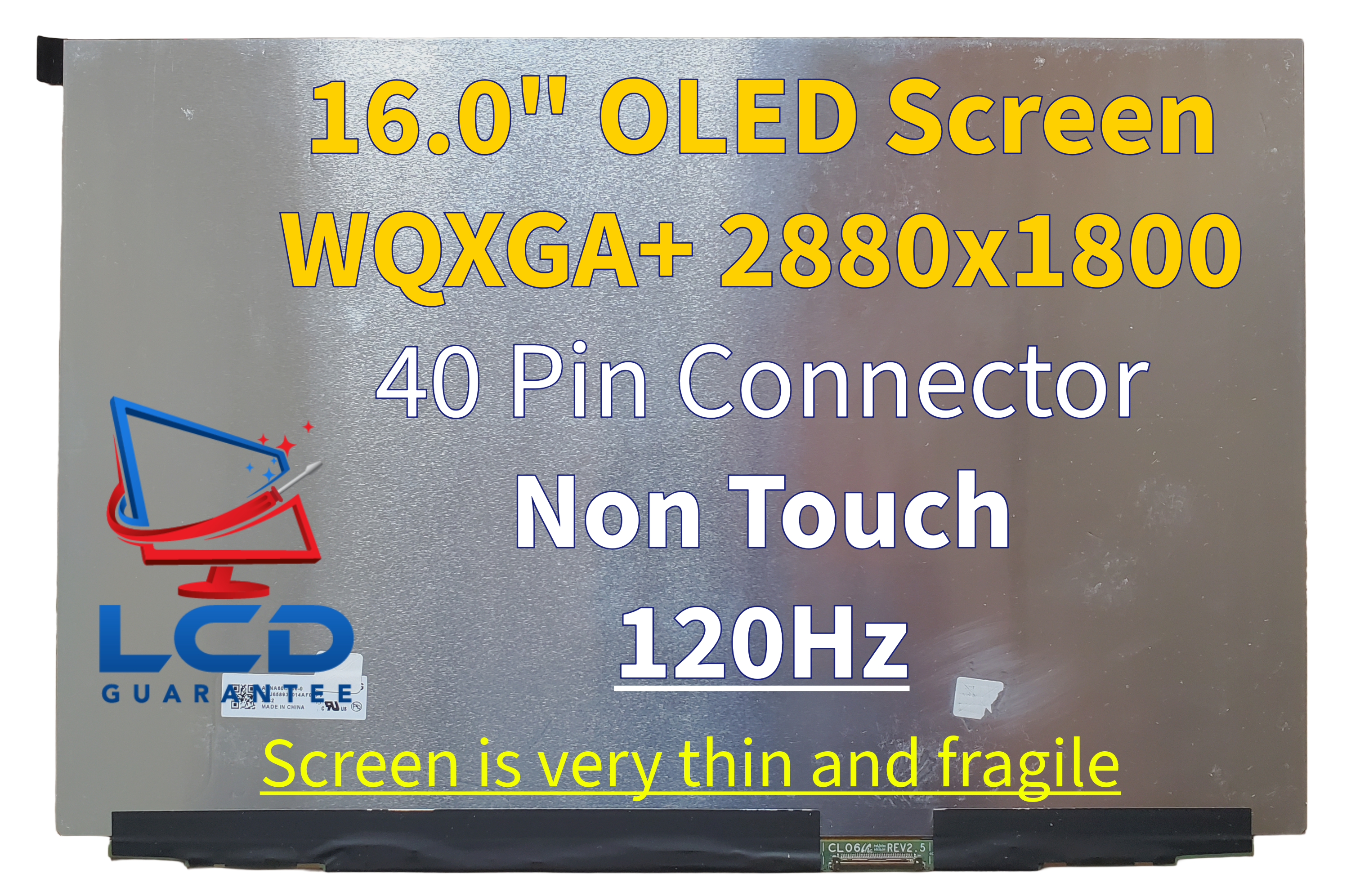LG Gram Pro 16Z90SP-A.AA78A9 16" OLED 120Hz 2880x1800 Non-Touch Laptop Screen