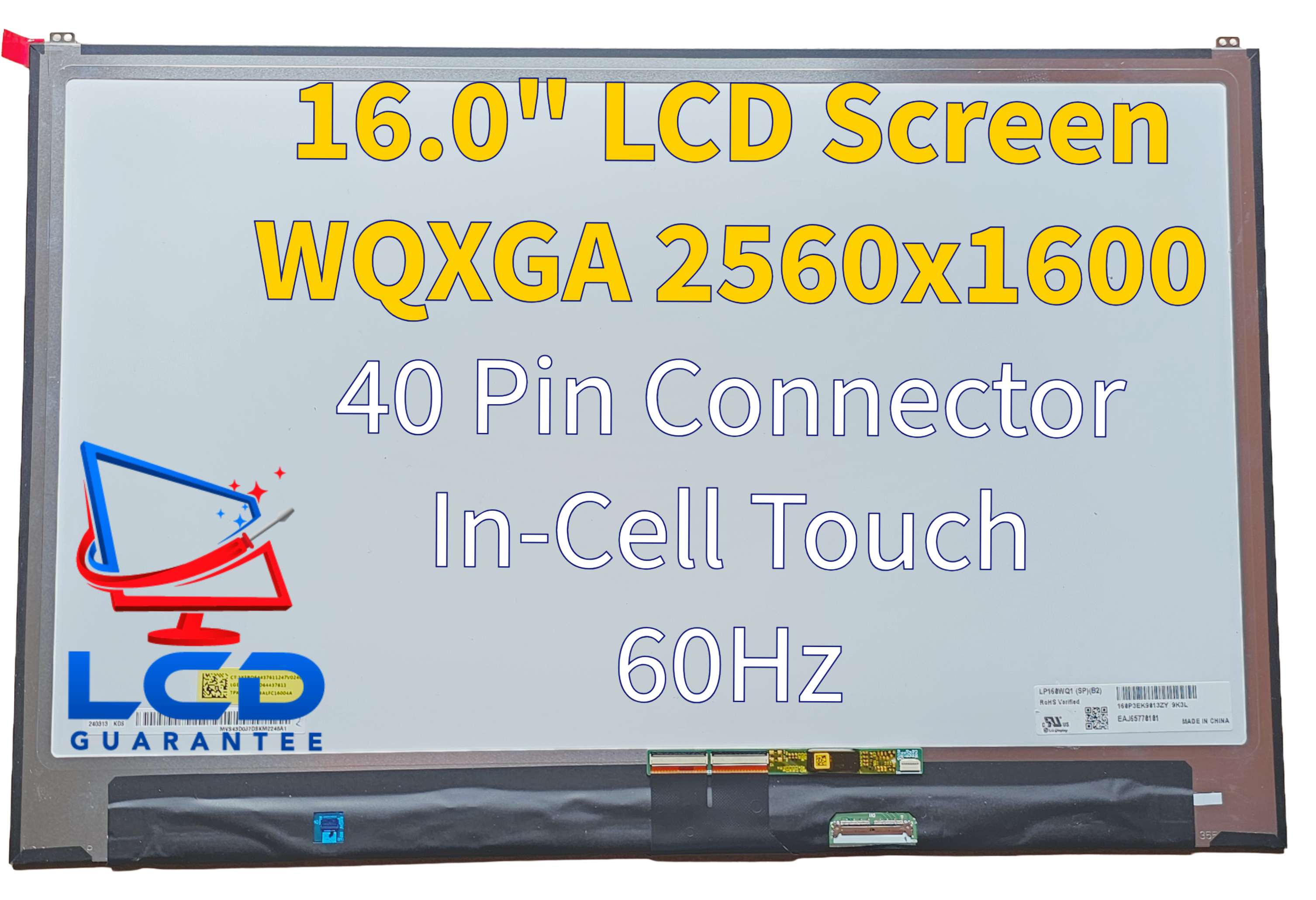 LG Gram G09ALFC16004A 16" In-Cell Touch Replacement LCD Laptop Screen