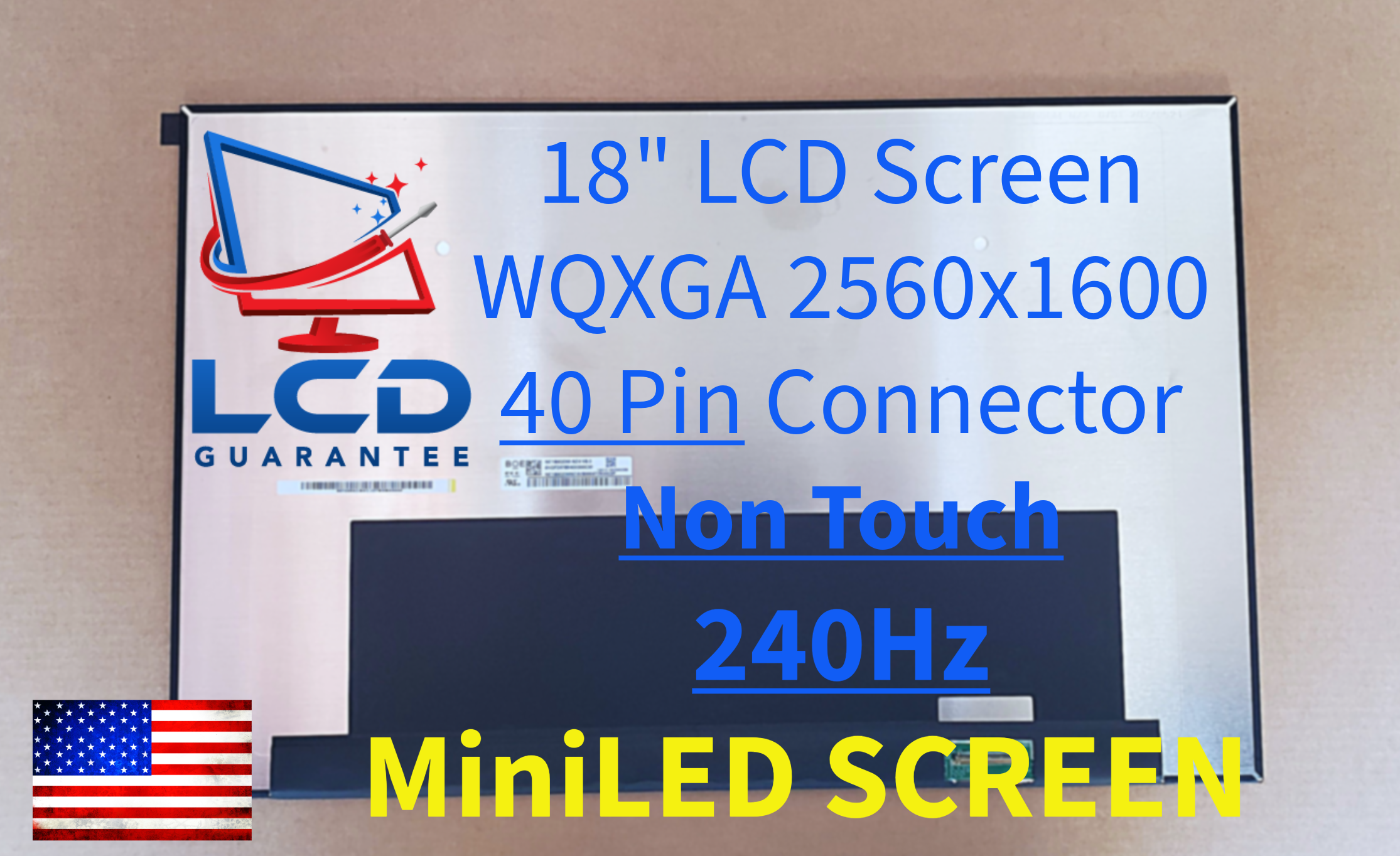 18010-18000200 Asus 18" 240Hz MiniLED WQXGA Non Touch LCD Laptop Screen