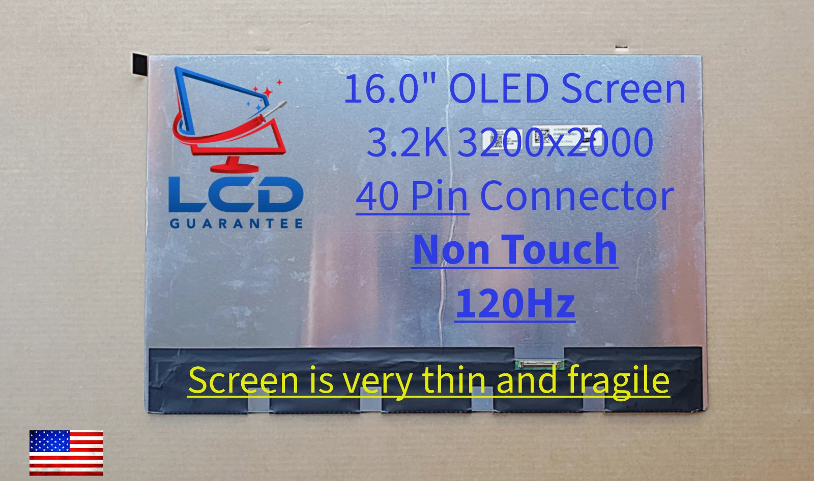 Asus Vivobook 90NB14B3-M00980 16" 3.2K WQXGA+ 120Hz Non-Touch OLED Laptop Screen