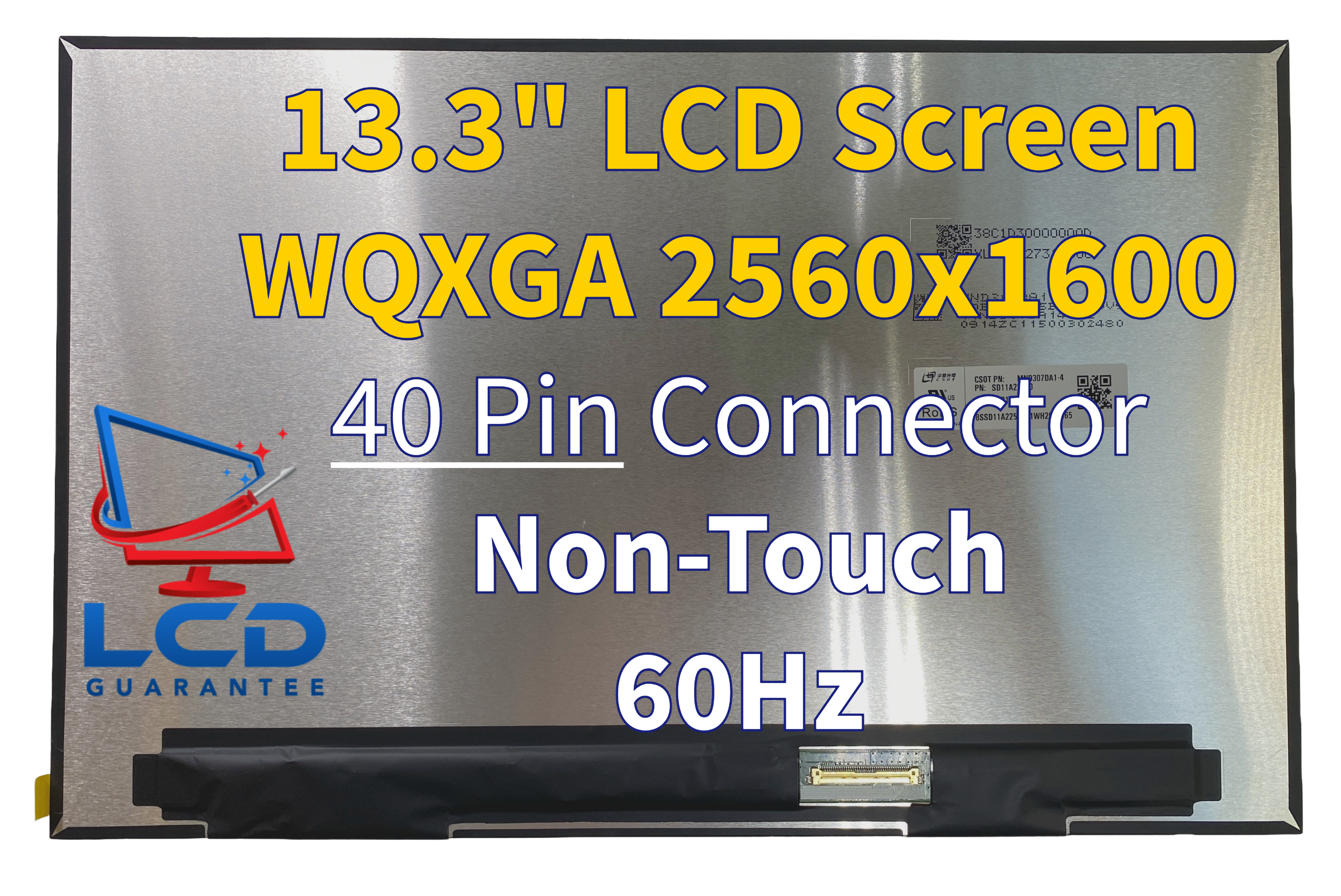 Lenovo 20XH002YUS 13.3" WQXGA 60Hz Non Touch LCD laptop screen