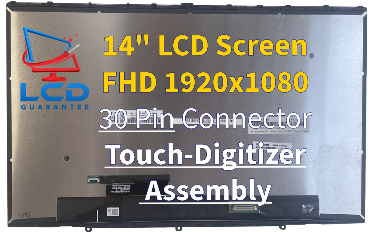 Lenovo 81TC00C4US 14" FHD 60Hz Touch Digitizer LCD IPS 30-pin laptop screen