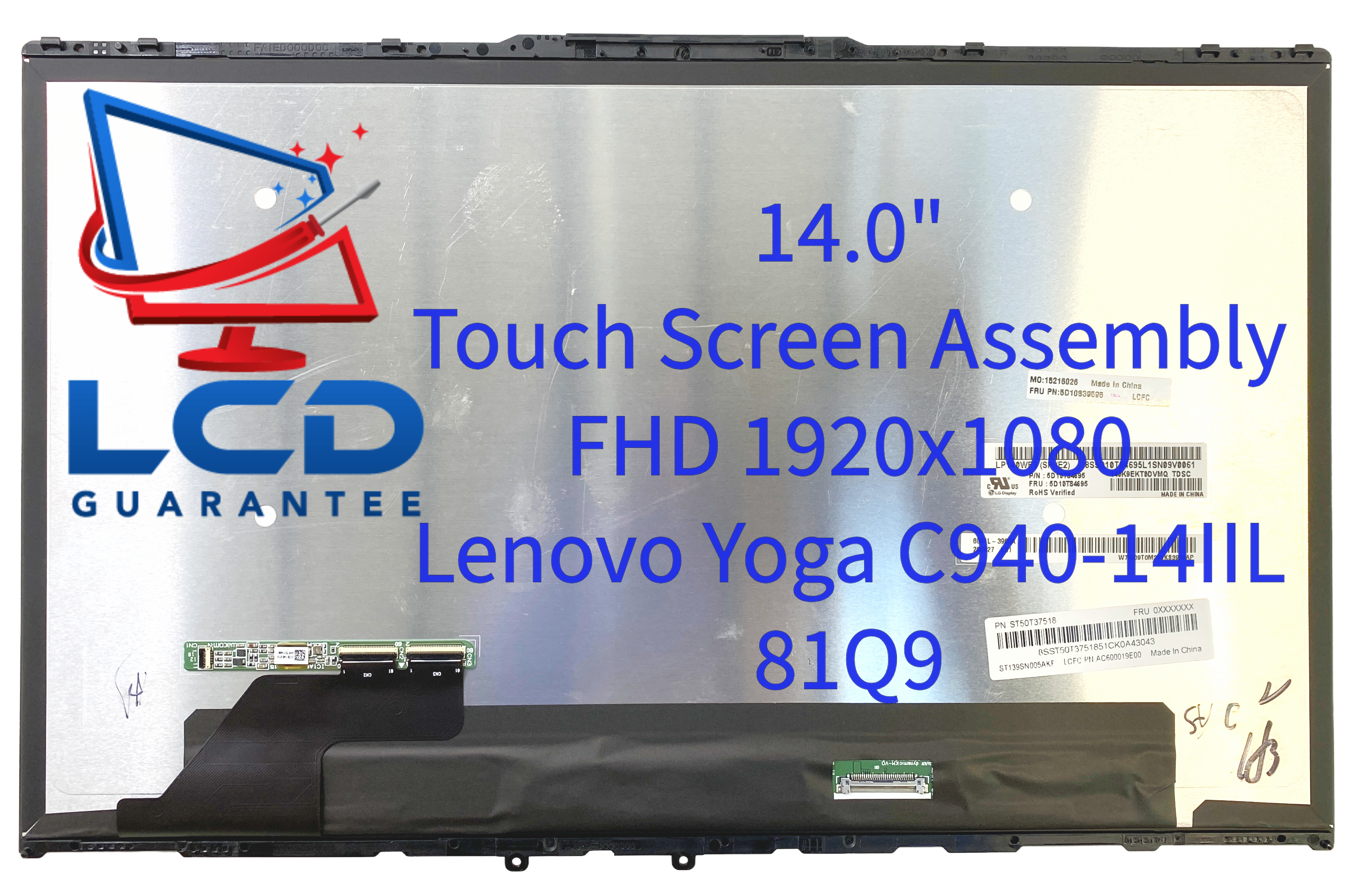 Lenovo Yoga C940-14IIL 81Q900DDUS 14" FHD 60Hz Touch Digitizer LCD laptop screen