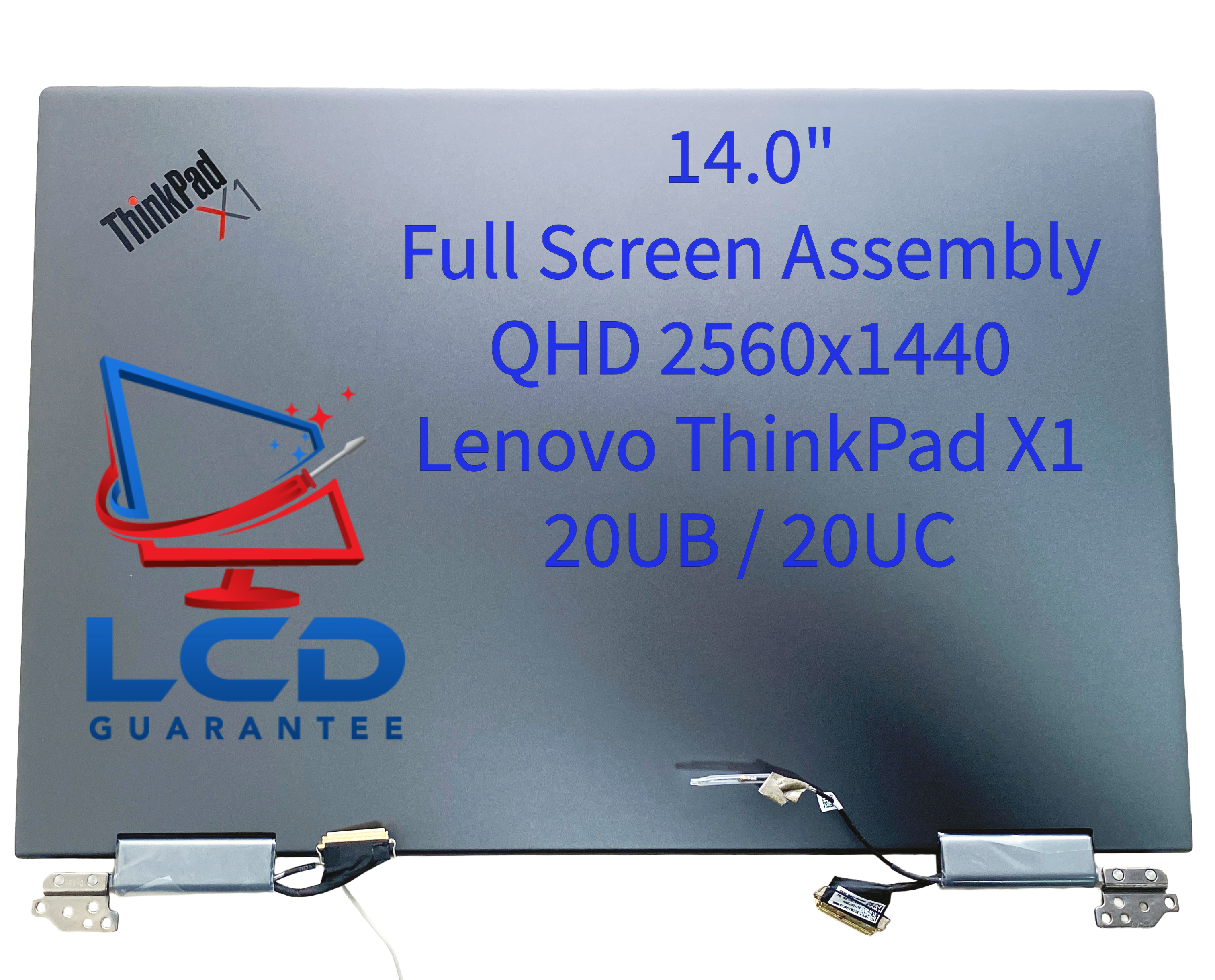 Lenovo 20UB001PUS 14.0" QHD 2560x1440 60Hz Touch Digitizer LCD Laptop 1 inch, 40 pins Connector laptop screen assembly