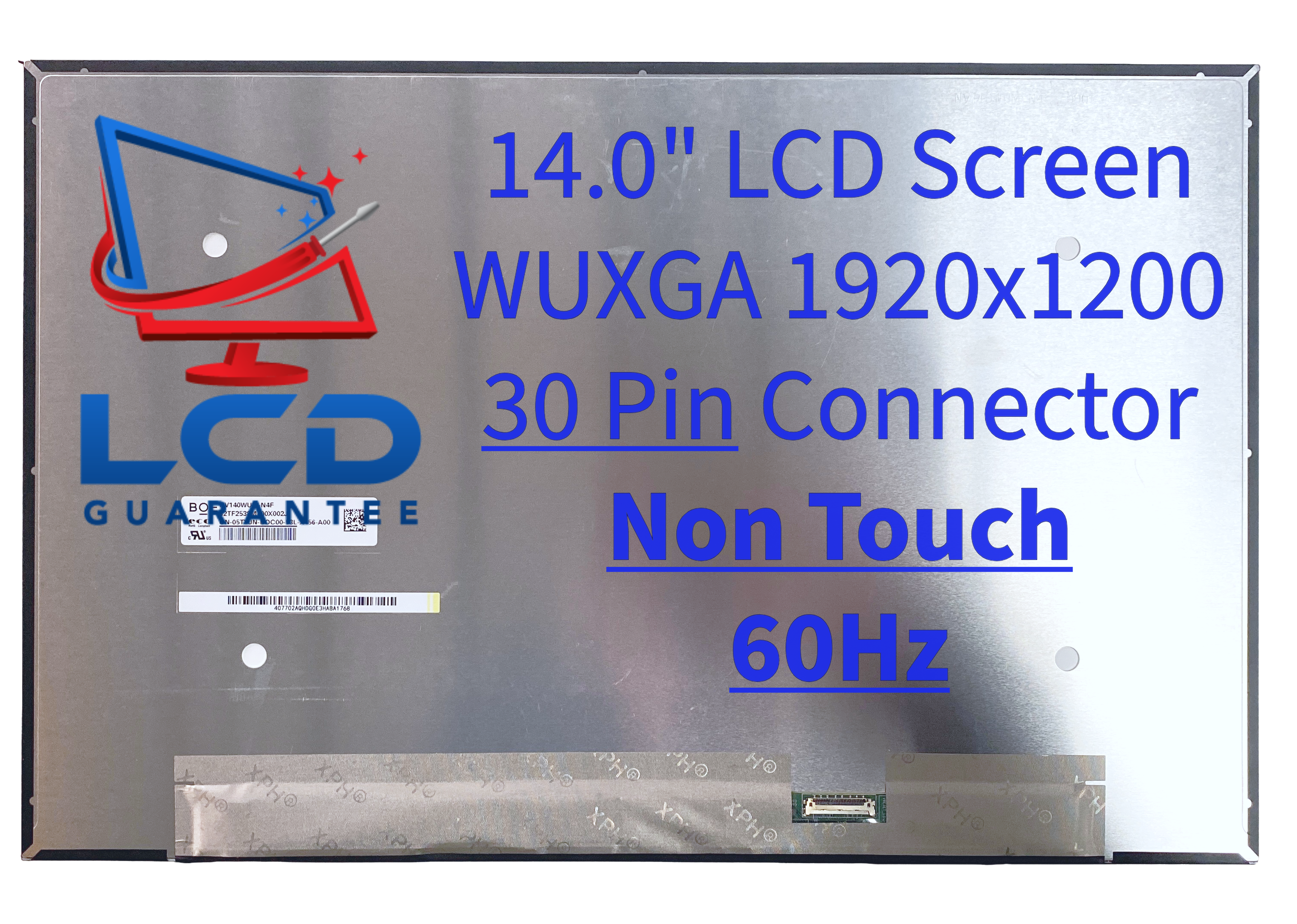 BOE NV140WUM-N4F 14" WUXGA 60Hz Non Touch Laptop LCD Screen