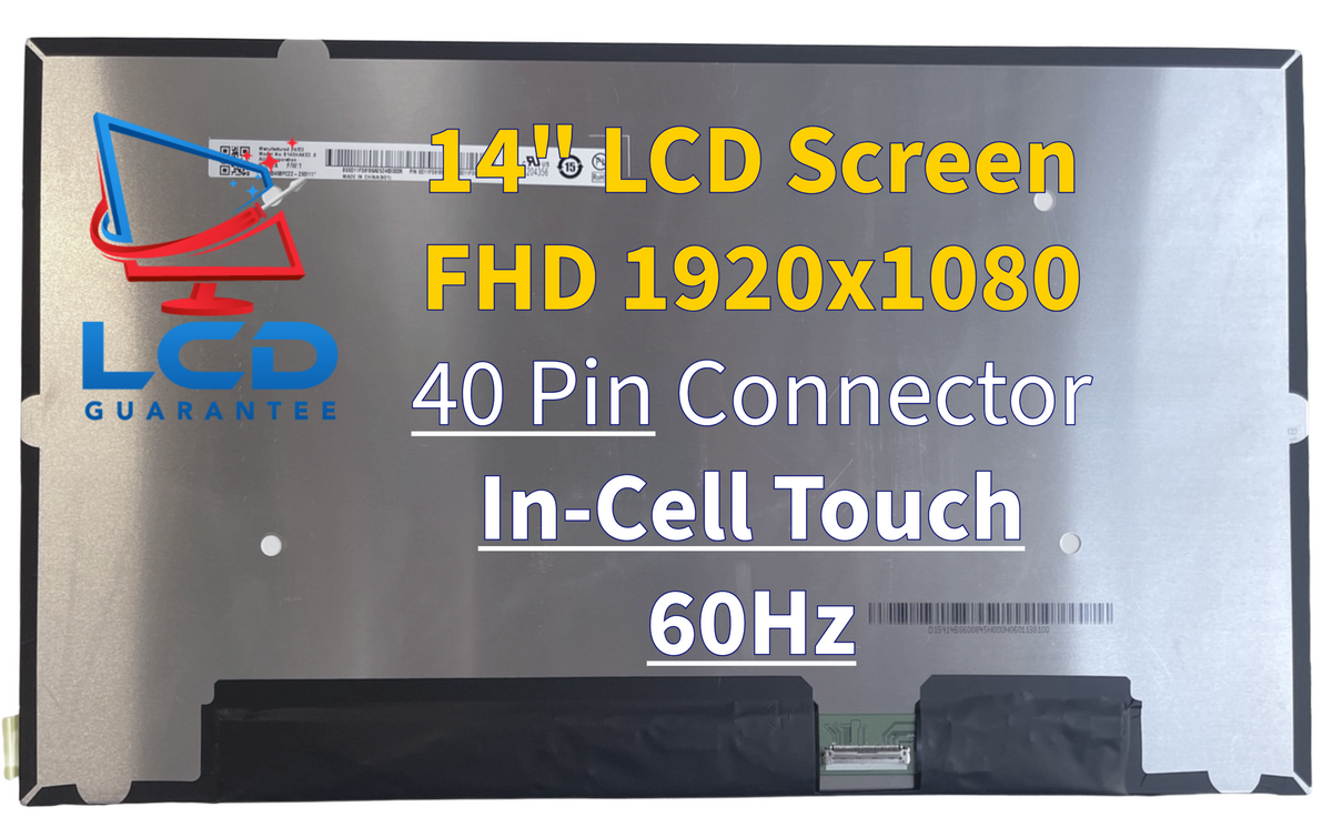 IVO R140NWFM R2 HW:2.1 14" FHD 60Hz In-Cell Touch LCD Screen