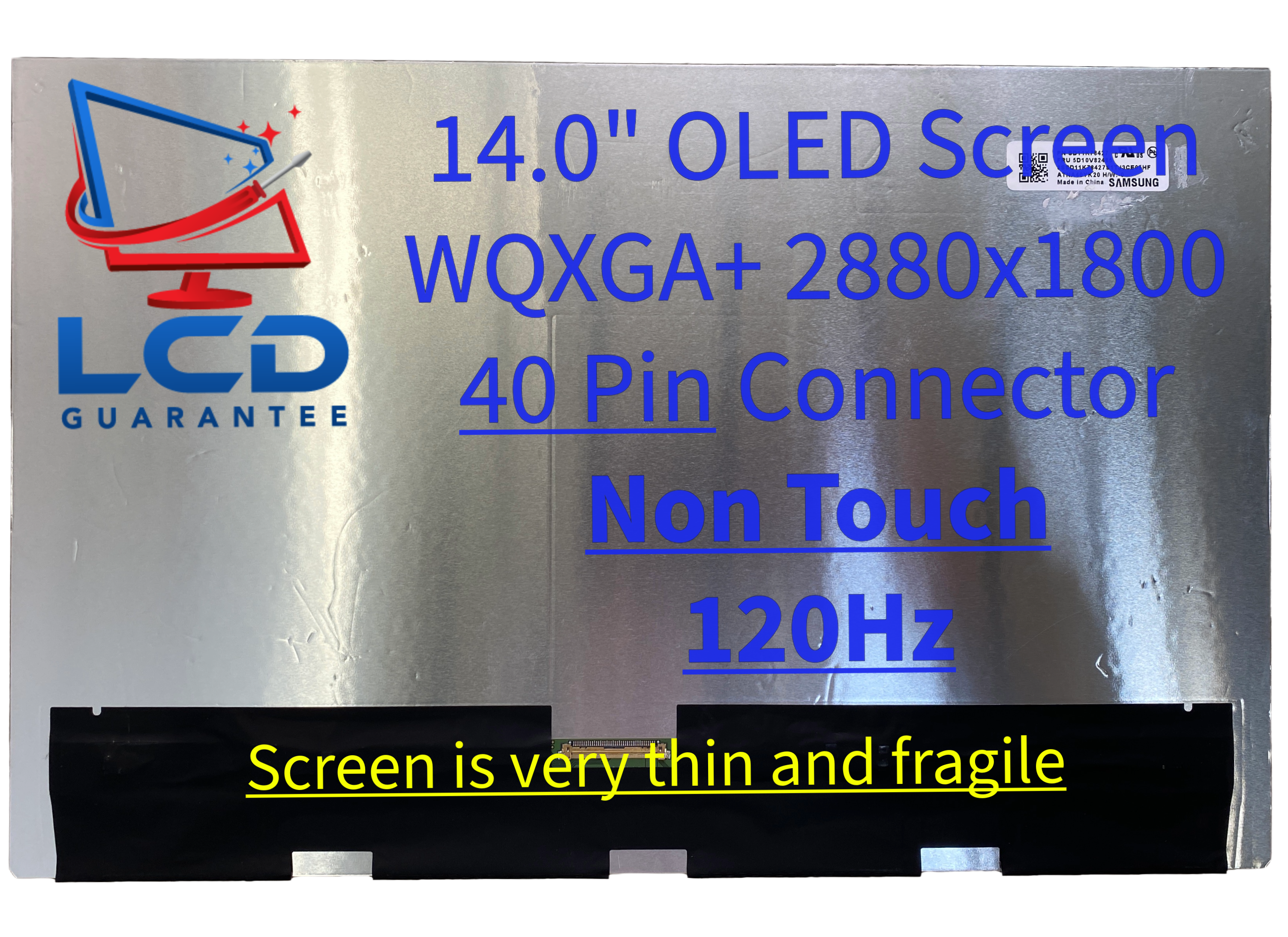 Lenovo IdeaPad Pro 5 14AHP9 83D3 Series 14" WQXGA+ 120Hz Non Touch OLED 1 inch, 40 pins Connector laptop screen