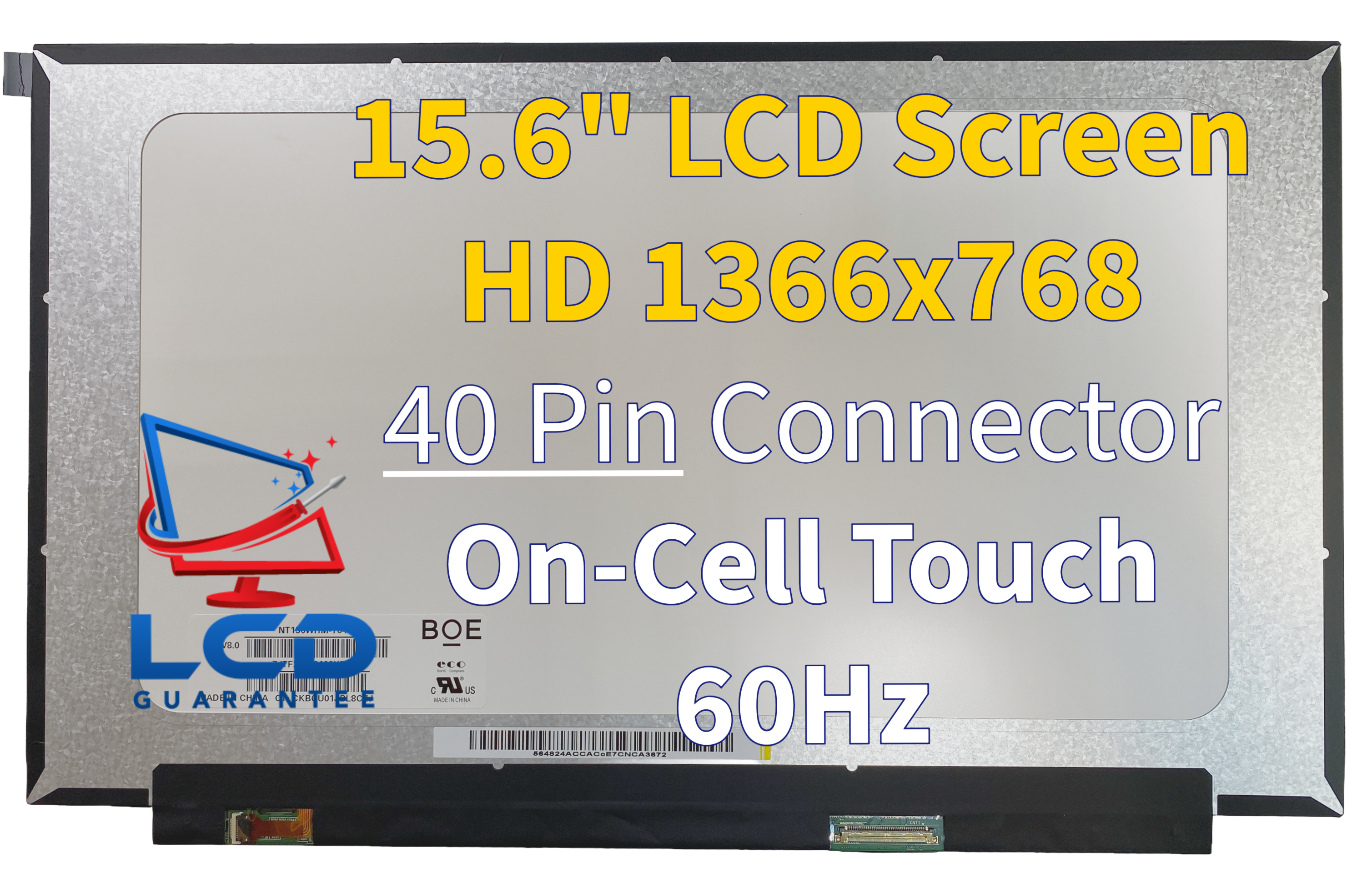 HP M11368-LD1 NT156WHM-T04 V8.0 Touch Screen Panel WXGA HD Display 15.6 40 Pins main product image