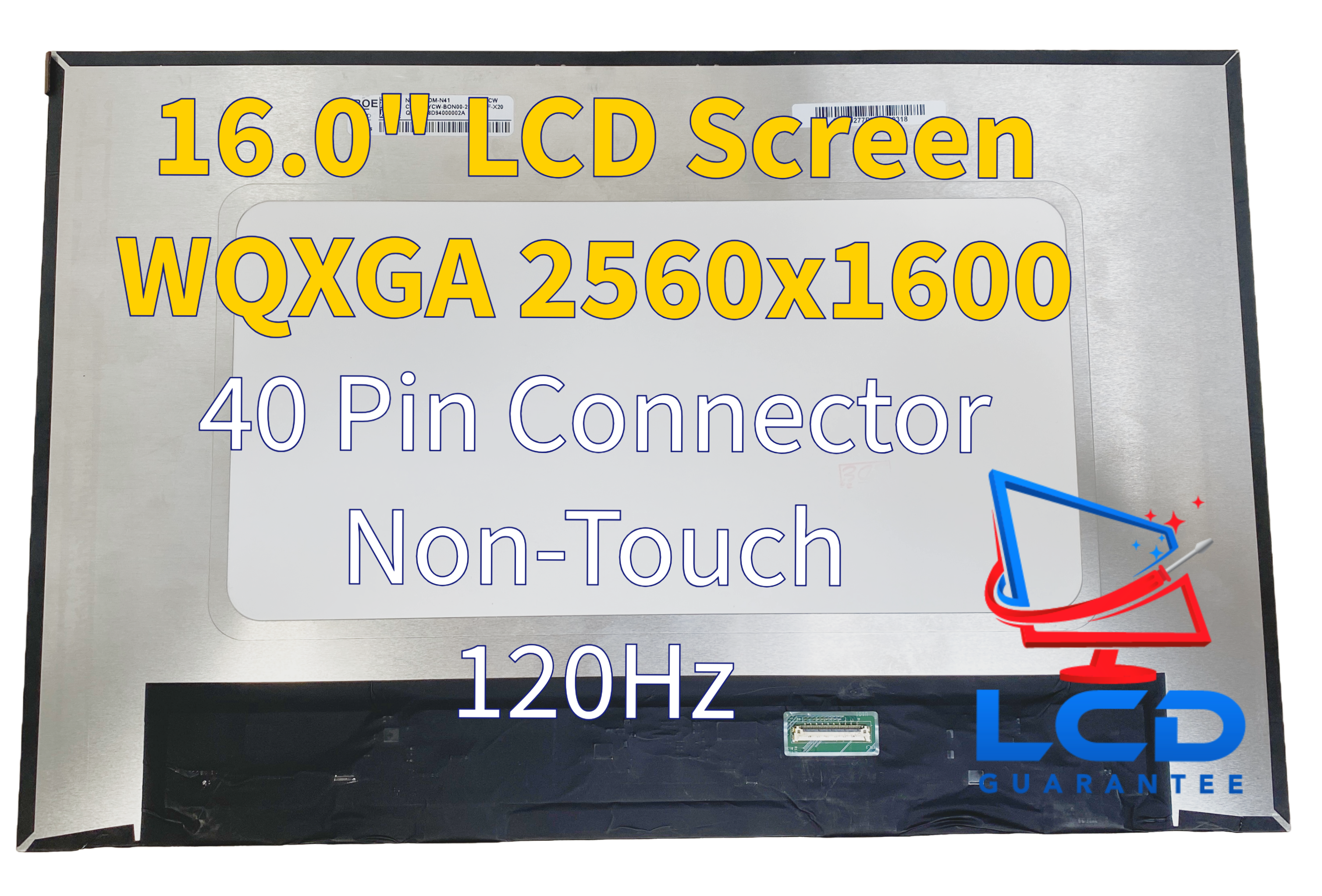 Dell i5630-9764SLV-PUS 16" WQXGA 120Hz Non Touch LCD Laptop 1 inch, 40 pins Connector laptop screen
