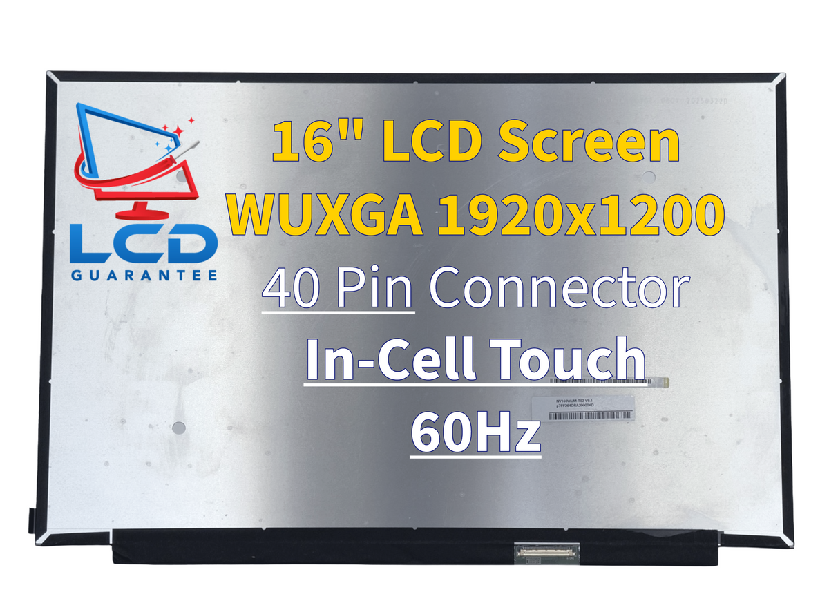 BOE NV160WUM-T02 HW:V8.1 16.0 WUXGA 60Hz On-Cell Touch laptop screen
