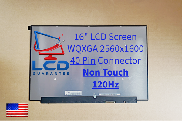 5D11B02425 Lenovo 16" WQXGA 120Hz Non-Touch Replacement LCD Laptop Screen Panel