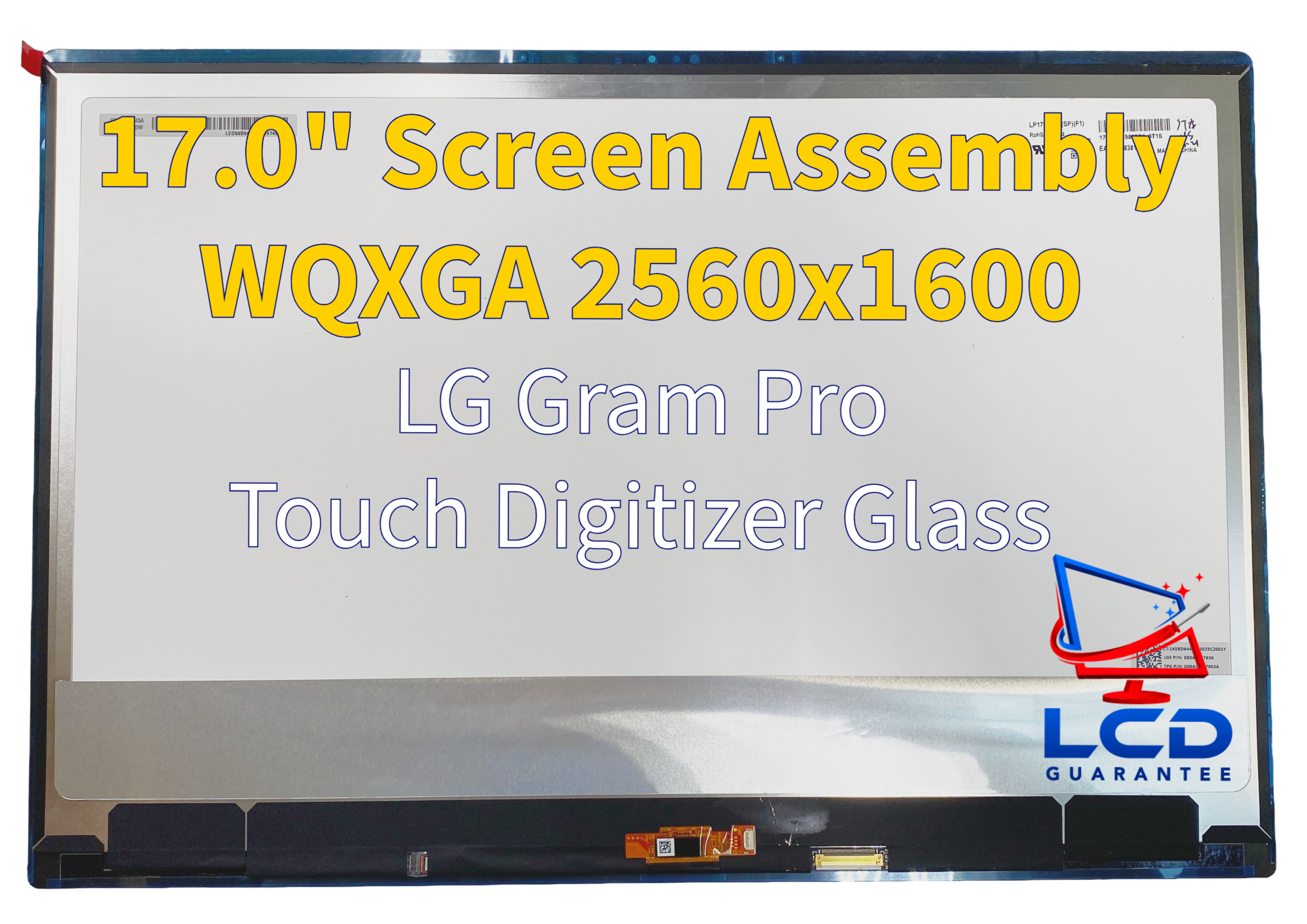 LG 17Z90UR-P.AU99U3 17" WQXGA 144Hz Touch Digitizer LCD 1 inch, 40 pins Connector laptop screen