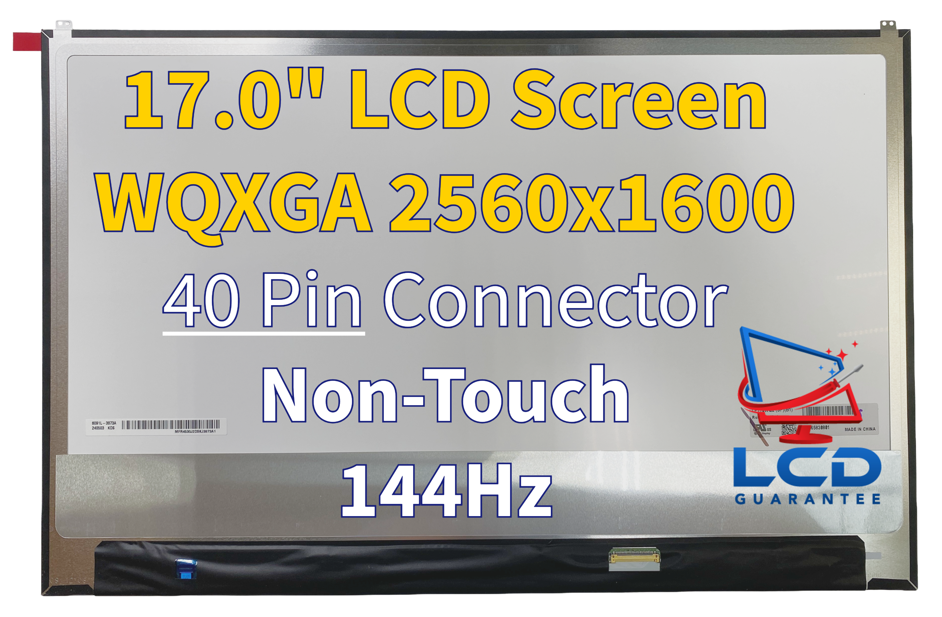 LG Gram 17Z90R-A.AAB7U1 144Hz 17" Non-Touch IPS WQXGA Replacement LCD Screen Panel main product image