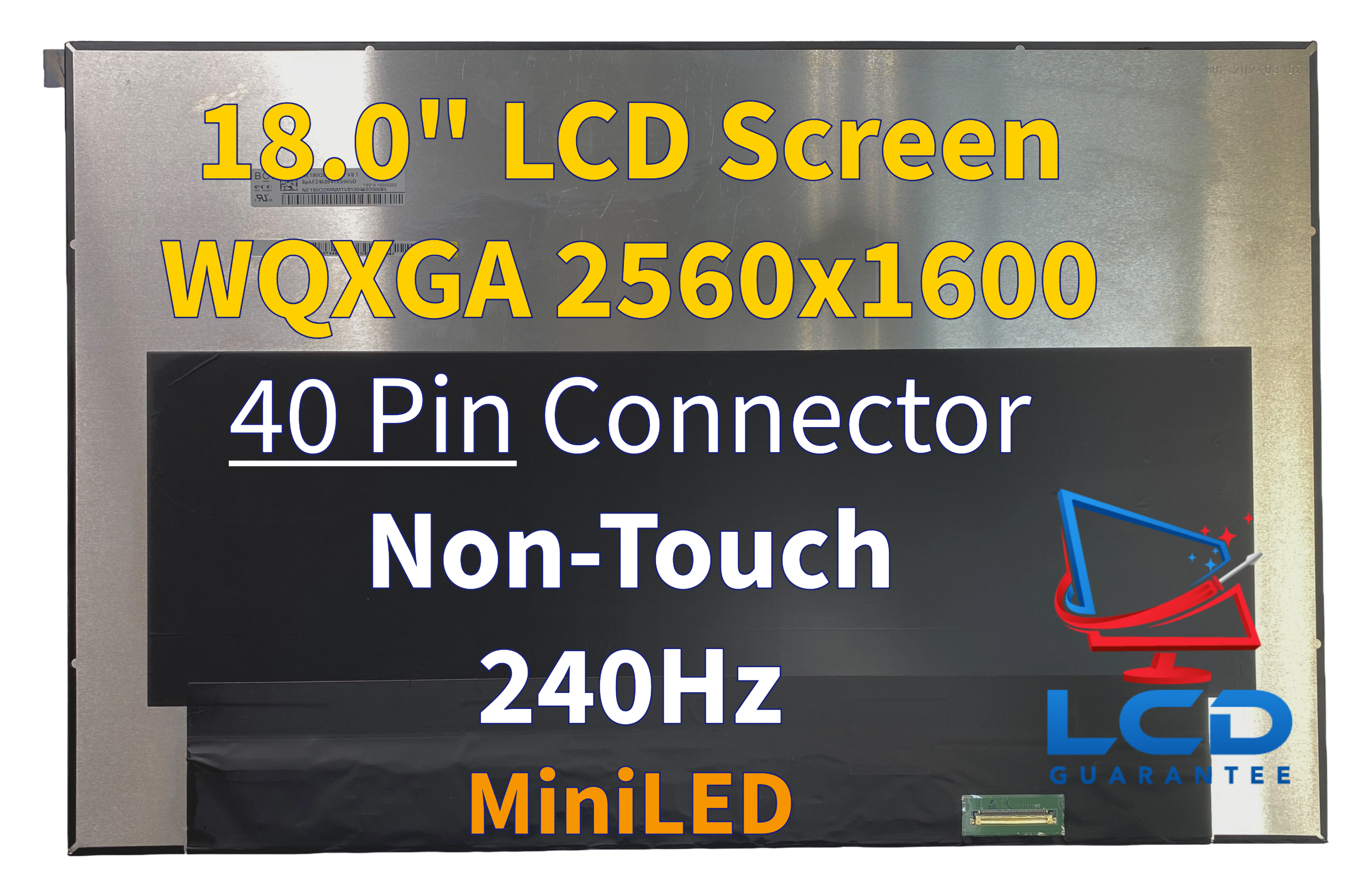 ASUS ROG SCAR 18 G834JYR-XS97 18" 240Hz WQXGA Non Touch LCD Laptop Screen main product image
