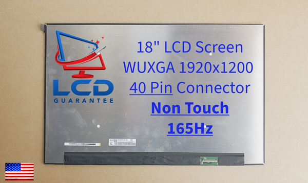 18010-18000100 Asus 18" WUXGA FHD+ 165Hz Non-Touch LCD Laptop Screen Panel