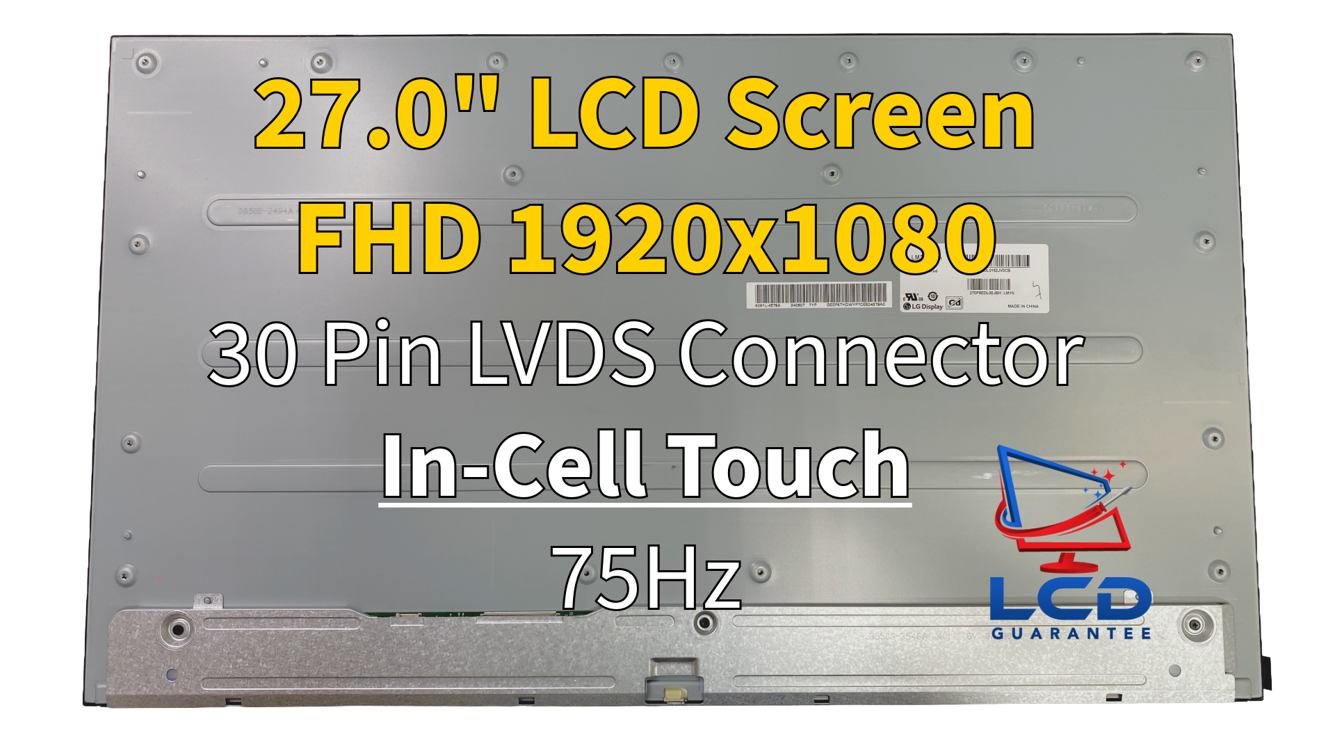 HP 27-CS1057c 27" FHD 75Hz In-Cell Touch LCD IPS eDP, 30 pins Connector laptop screen