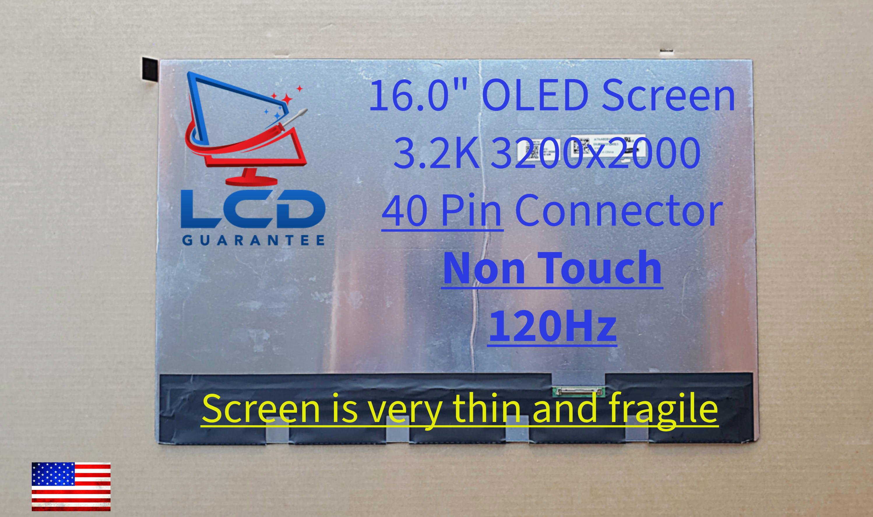 LG Gram Style 16Z90RS-GA56K 16" Non-Touch Replacement OLED Laptop Screen