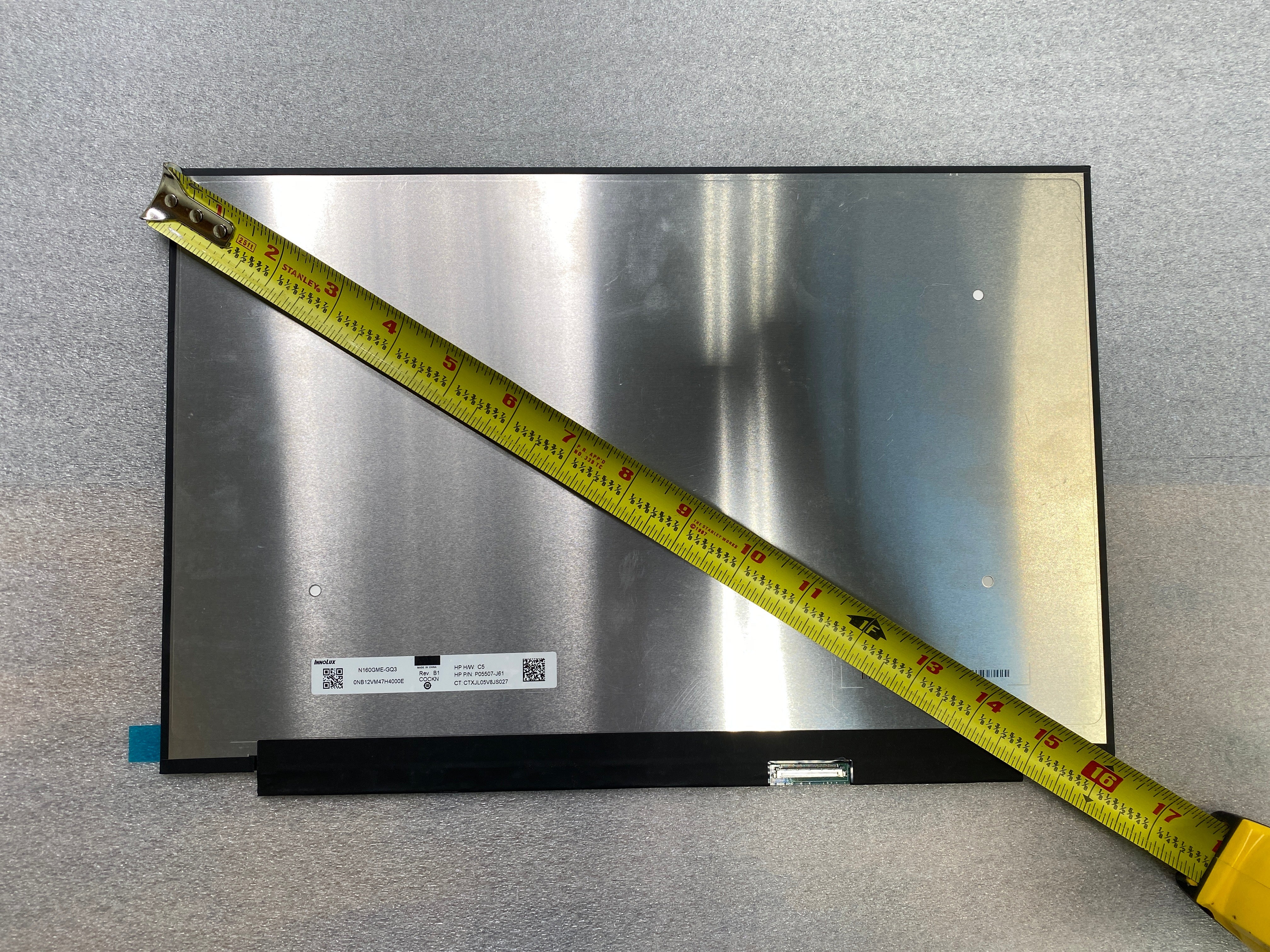 HP N43752-001 16" WQXGA LCD Screen