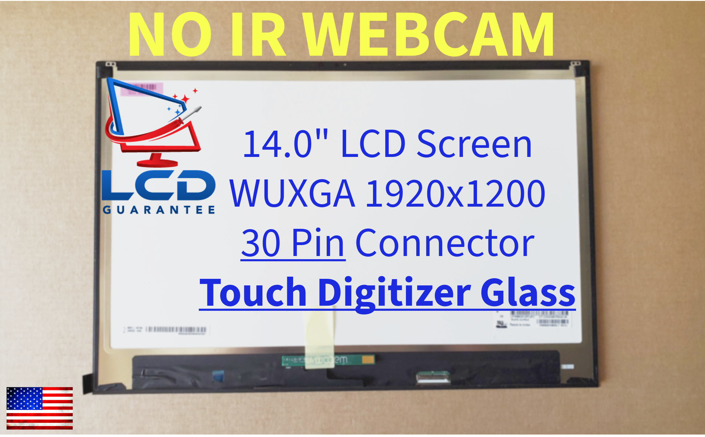 T09ALFC14009A 14" Touch Digitizer Glass Replacement LCD Laptop Screen