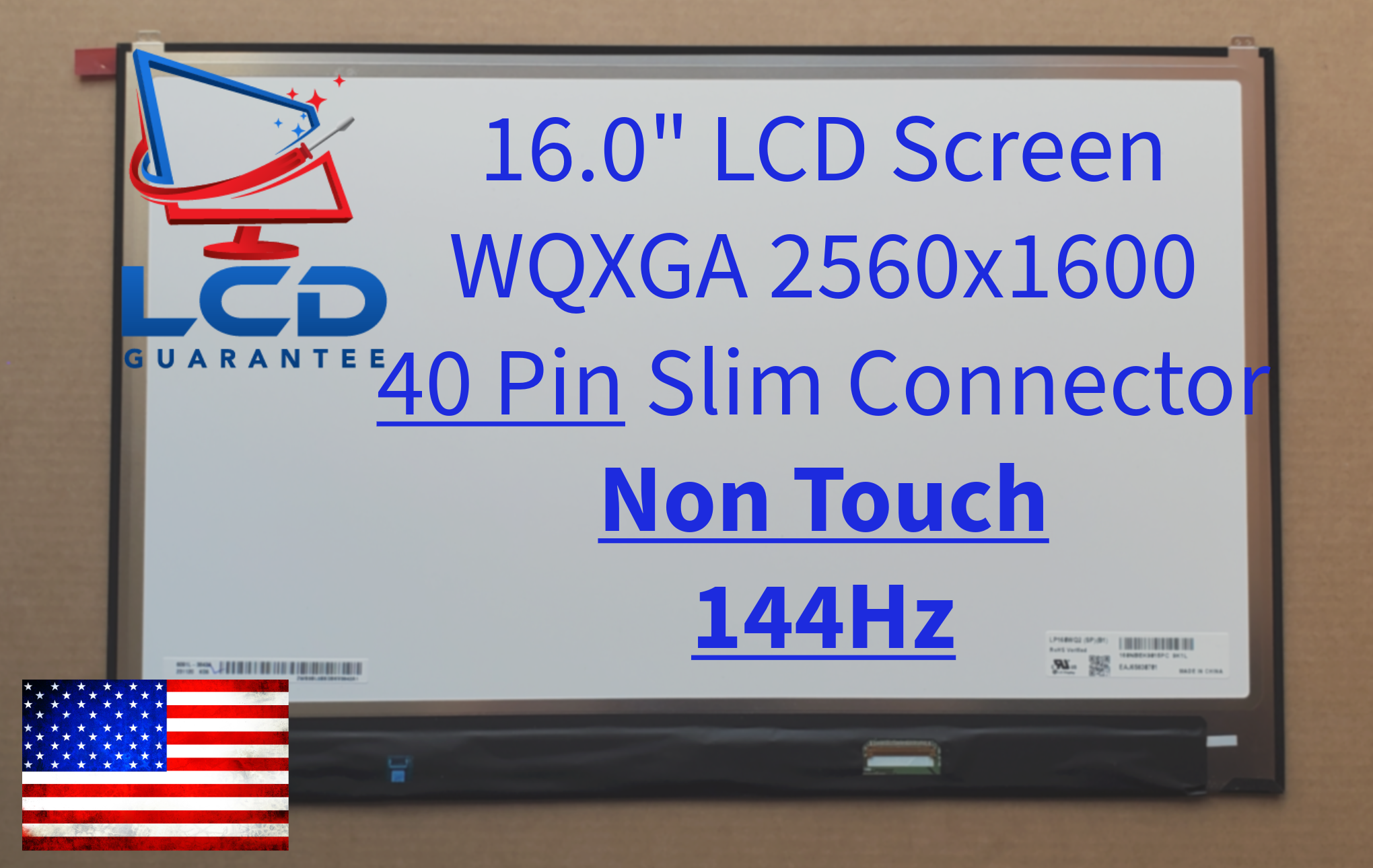 LG Gram 16Z90R-A.ADB9U1 144Hz 16" Non-Touch WQXGA Replacement LCD Screen Panel