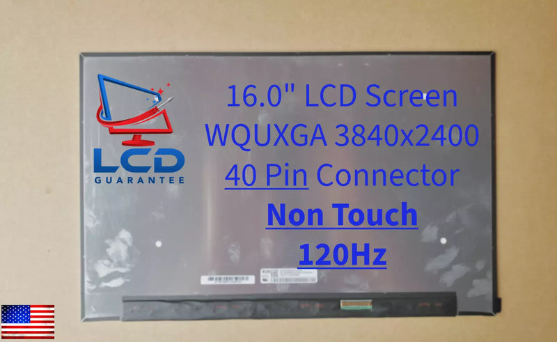 18010-16020400 Asus 16" WQUXGA 4K 120Hz Non-Touch LCD Laptop Screen Panel