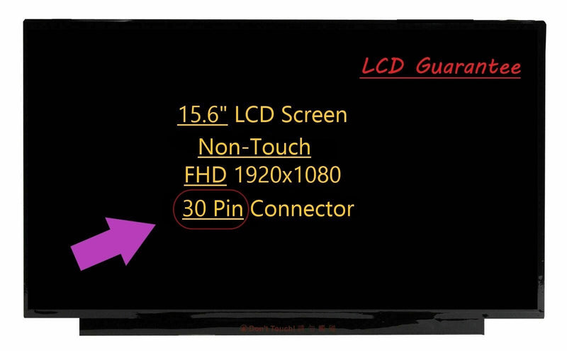 HP 15-dy1006la FHD 15,6 Écran LCD non tactile de remplacement pour or